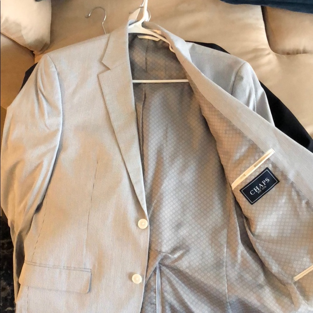 Chaps SeerSucker Blazer 40R
